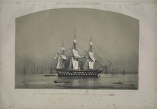 The ship of the line Imperatriza Marija under the flag of Nakhimov, after the victory at Sinop, 1854 Creator: Timm, Wassili (George Wilhelm) (1820-1895)