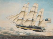 The Ship "Macon", 1828-35. Creator: Nivelet