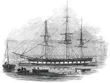 The Ship "Tory", in the West India Docks, 1845. Creator: Unknown