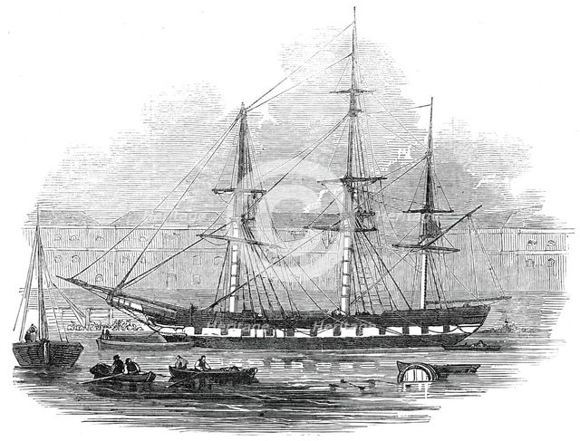 The Ship "Tory", in the West India Docks, 1845. Creator: Unknown.