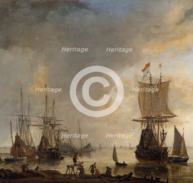 The Ship-yard in Amsterdam, mid-17th century. Creator: Reinier Zeeman.