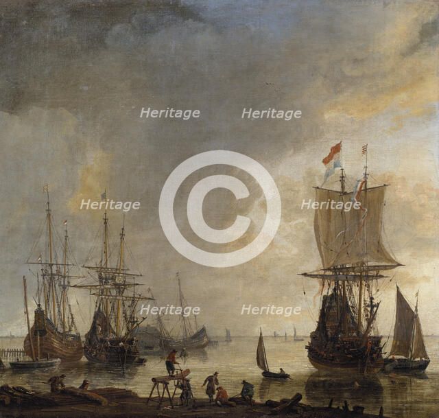 The Ship-yard in Amsterdam, mid-17th century. Creator: Reinier Zeeman.