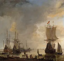 The Ship-yard in Amsterdam, mid-17th century. Creator: Reinier Zeeman