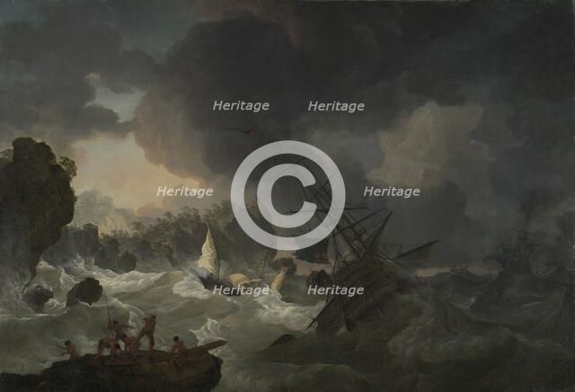 The Shipwreck, 1775. Creator: Hendrik Kobell.