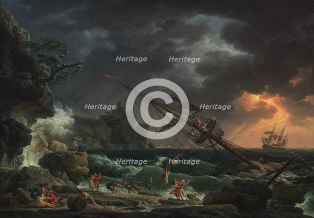 The Shipwreck, 1772. Creator: Claude-Joseph Vernet.