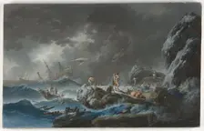 The Shipwreck, 1782. Creator: Jean-Baptiste Pillement