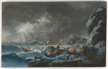 The Shipwreck, 1782. Creator: Jean-Baptiste Pillement