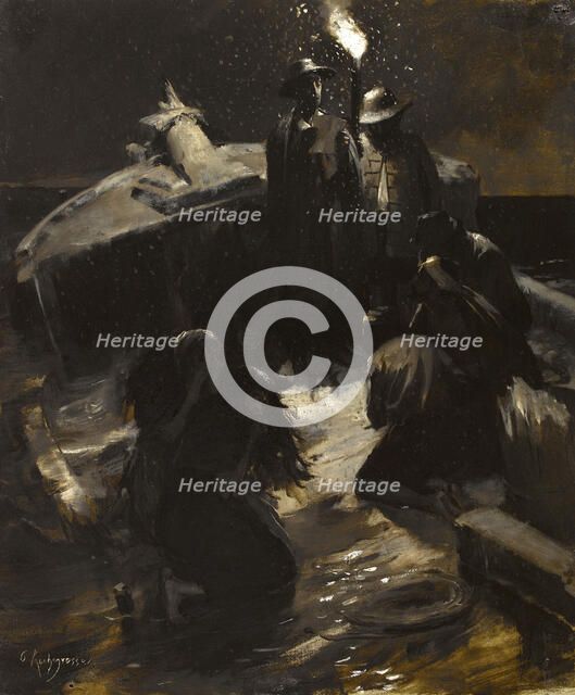 The shipwreck, c1886. Creator: Georges Antoine Rochegrosse.