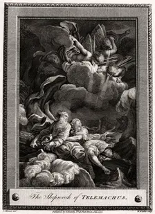 The Shipwreck of Telemachus 1777. Artist: W Walker