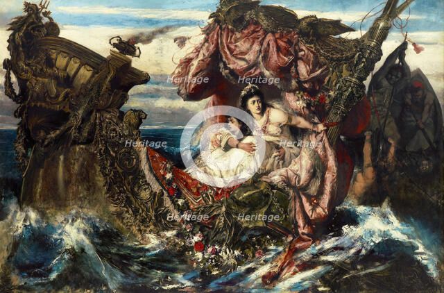The Shipwreck of Agrippina. Artist: Wertheimer, Gustav (1847-1902)