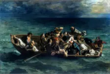 The Shipwreck of Don Juan 1840. Artist: Eugène Delacroix
