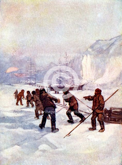 'The ships were called the Terror and the Erebus', 1847, (1905).Artist: A S Forrest