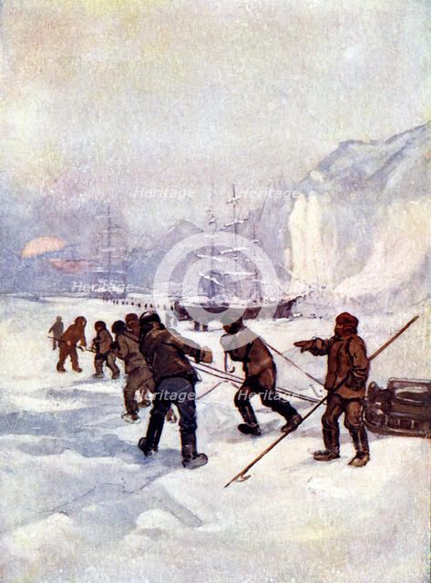 'The ships were called the Terror and the Erebus', 1847, (1905).Artist: A S Forrest