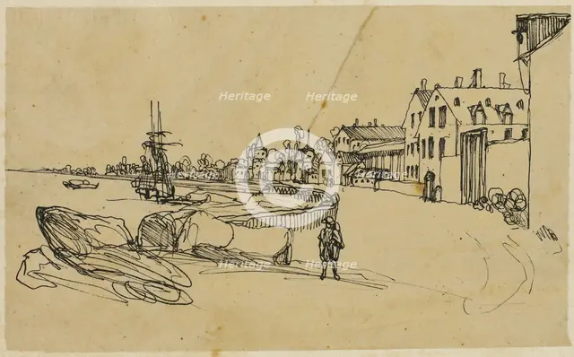 The Shore, n.d. Creator: Rodolphe Bresdin.