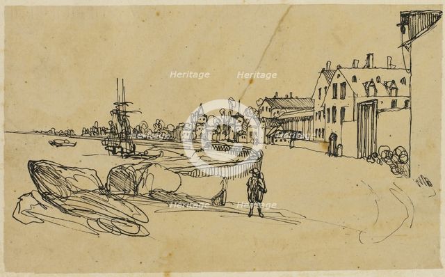 The Shore, n.d. Creator: Rodolphe Bresdin.