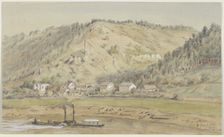 The shore opposite Schandau, 1873. Creator: Eugen Friedrich Peipers