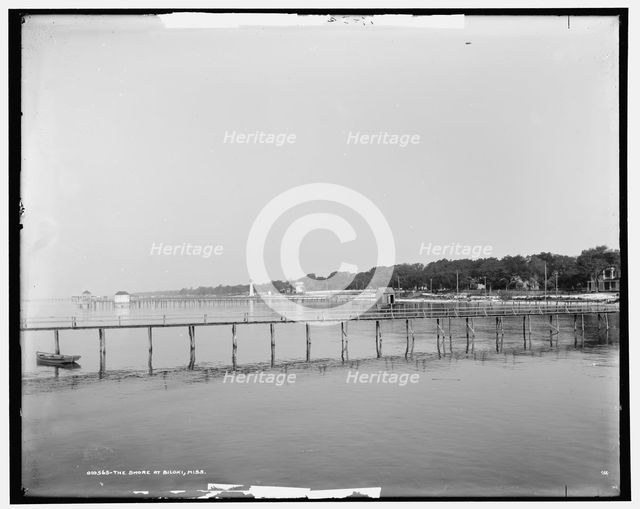 The Shore at Biloxi, Miss., c1901. Creator: Unknown.