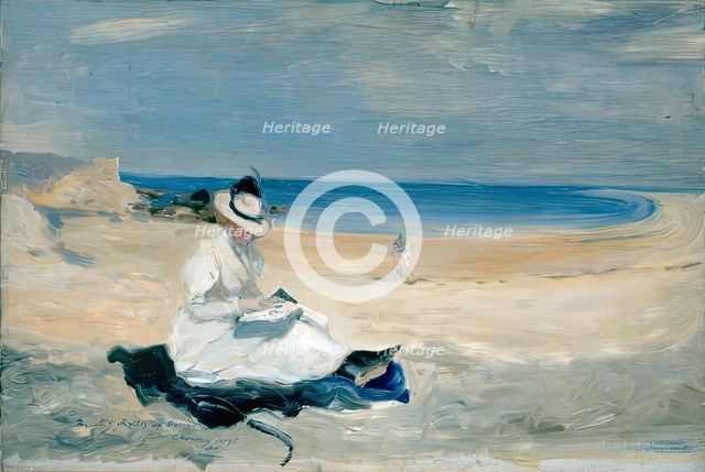 The Shore at Dornoch, 1896. Creator: Edith Hacon.