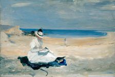 The Shore at Dornoch, 1896. Creator: Edith Hacon