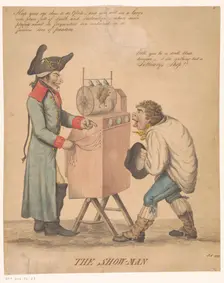 The Show-man, 1799. Creator: Monogrammist J.A.