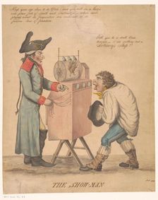 The Show-man, 1799. Creator: Monogrammist J.A.