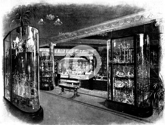 The...show-rooms of The Goldsmiths' and Silversmiths' Company, 112, Regent Street, London, 1898. Creator: Unknown.