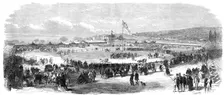 The show-yards of the Agricultural Exhibition of Lower Canada, at Montreal, 1865. Creator: Unknown