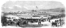 The show-yards of the Agricultural Exhibition of Lower Canada, at Montreal, 1865. Creator: Unknown