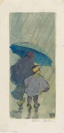 The Shower, 1897. Creator: Helen Hyde