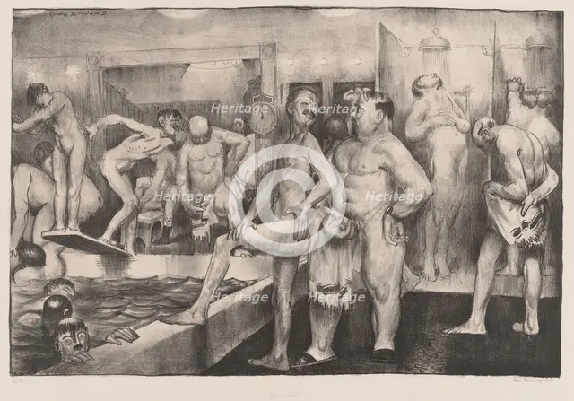 The Shower-Bath, 1917. Creator: George Wesley Bellows.