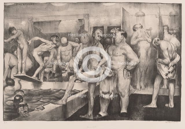 The Shower-Bath, 1917. Creator: George Wesley Bellows.