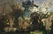 The Shower, c1912. Creator: Charles Sims