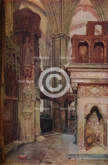 The Shrine and Chapel of Edward the Confessor, (1853), 1937. Artist: Unknown