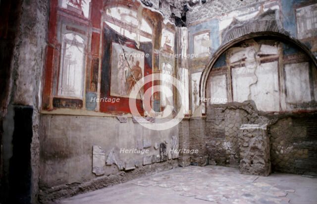 The Shrine of the Augustales, Herculaneum, Italy. Artist: Unknown
