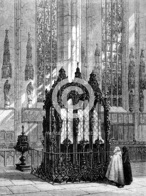 "The Shrine of St. Sebald, Nuremberg," by Samuel Read, 1870. Creator: W. J. P..