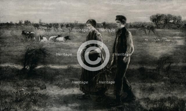 'The Shy Lover', c1890, (1912). Artist: Jozef Israels.