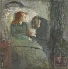 The Sick Child, between 1885 and 1886. Creator: Edvard Munch