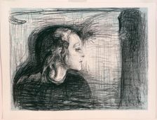 The Sick Child I, 1896. Creator: Edvard Munch