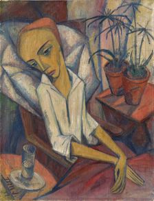 The Sick Girl, 1919. Creator: Maetzel-Johannsen, Dorothea (1886-1930)