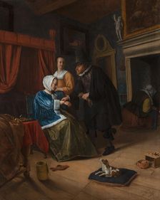 The Sick Girl, c1650-1679. Creator: Jan Steen