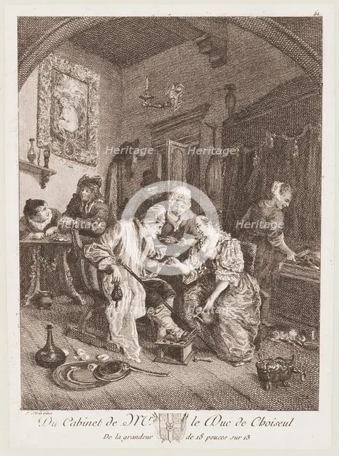 The Sick Greybeard (or, "January and May"), c1650-1670. Creator: Jan Steen.