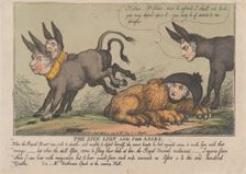 The Sick Lion and The Asses, April 18, 1809., April 18, 1809. Creator: Thomas Rowlandson