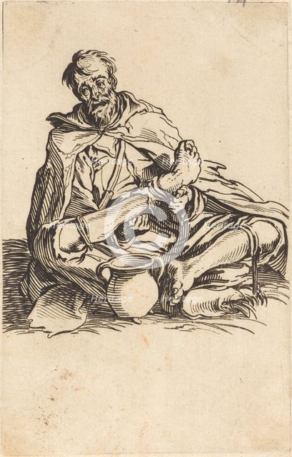 The Sick Man, c. 1622. Creator: Jacques Callot.