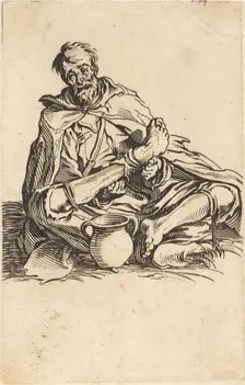 The Sick Man, c. 1622. Creator: Jacques Callot