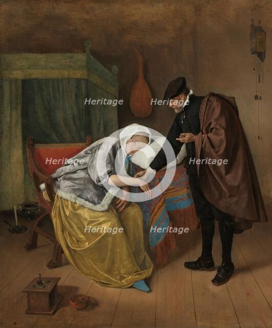 The Sick Woman, c.1663-c.1666. Creator: Jan Steen.