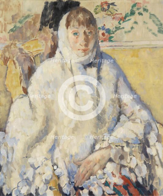 The Sick Woman with the White Shawl, 1912. Creator: Rik Wouters.