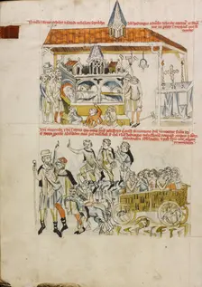 The Sick, the Leprous, and the Lame Praying at Saint Hedwig's Tomb, 1353. Creator: Unknown