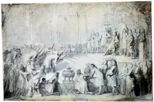 'The Siamese Ambassadors before the King 1686. Artist: Charles le Brun