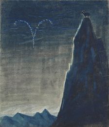 The Sign of Aries. From the cycle "The Zodiac", 1906-1907. Creator: Ciurlionis, Mikalojus Konstantinas (1875-1911)