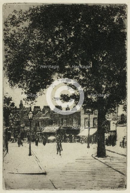 The Sign of White Horse, Parson's Green, 1906. Creator: Theodore Roussel.
